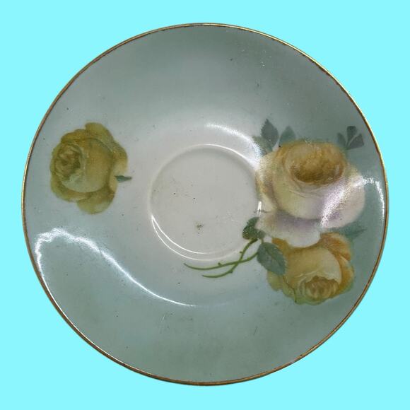 Z.S. & Co Bavaria 4 Vintage Chocolate Or Demitasse Cups And Saucers Yellow Roses - Picture 3 of 12